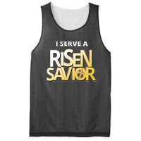 I Serve A Risen Savior Christian Faith Mesh Reversible Basketball Jersey Tank