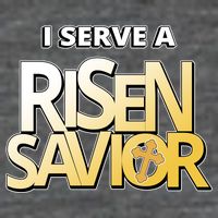 I Serve A Risen Savior Christian Faith Mousepad