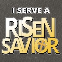 I Serve A Risen Savior Christian Faith Cotton Canvas Backpack