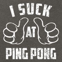 I Suck At Ping Pong Sarcastic Ping Pong Loser Gift Cotton Canvas Backpack
