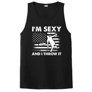 IM Sexy And I Throw It Us Flag American Ultimate Frisbee Great Gift PosiCharge Competitor Tank