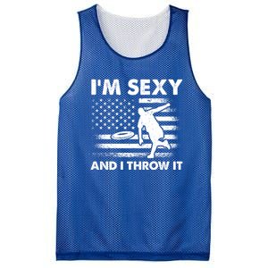 IM Sexy And I Throw It Us Flag American Ultimate Frisbee Great Gift Mesh Reversible Basketball Jersey Tank