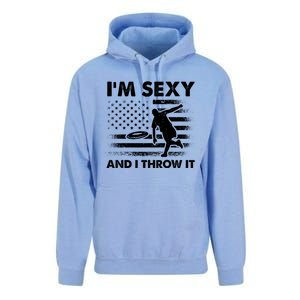 IM Sexy And I Throw It Us Flag American Ultimate Frisbee Great Gift Unisex Surf Hoodie