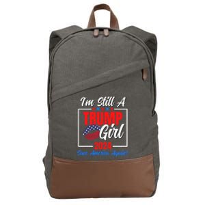 I'm Still A Trump Girl Donald Save America Again Cotton Canvas Backpack