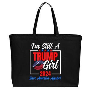 I'm Still A Trump Girl Donald Save America Again Cotton Canvas Jumbo Tote