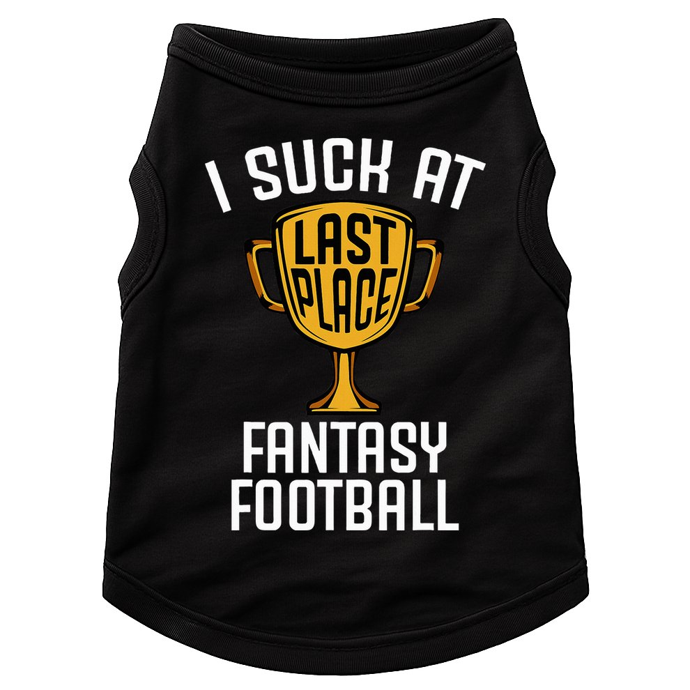 I Suck At Fantasy Football Doggie Tank