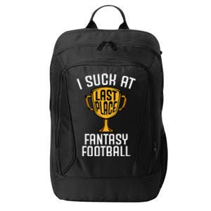 I Suck At Fantasy Football City Backpack