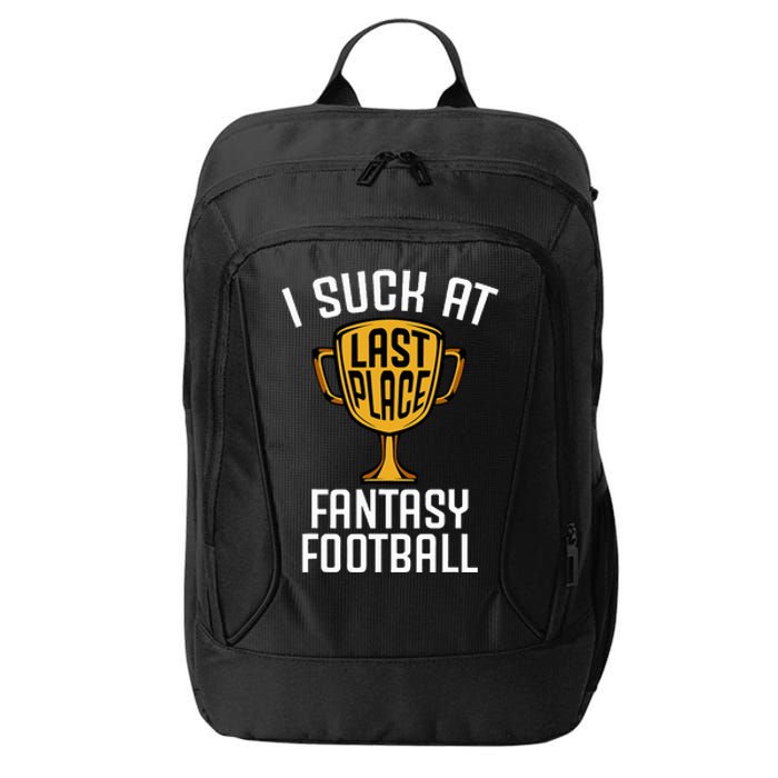 I Suck At Fantasy Football City Backpack