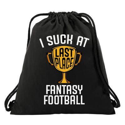 I Suck At Fantasy Football Drawstring Bag