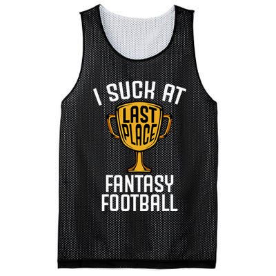 I Suck At Fantasy Football Mesh Reversible Basketball Jersey Tank