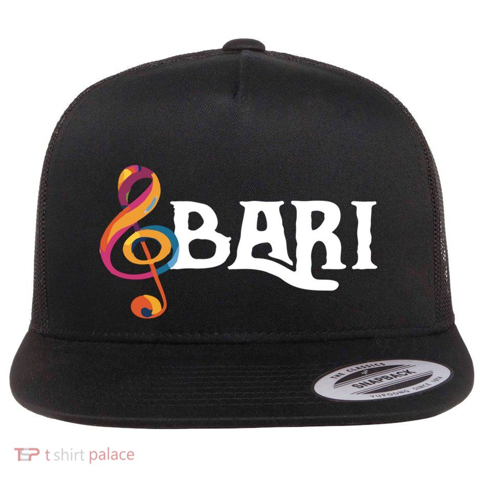 I Sing Baritone Barbershop Quartet Vocal Singer Gift Flat Bill Trucker Hat