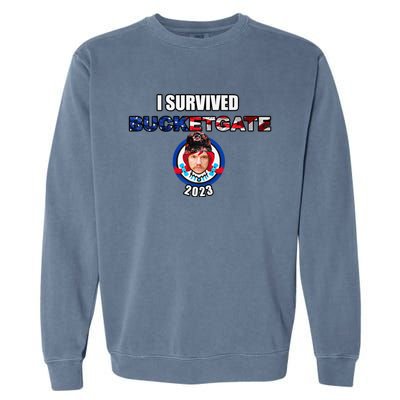 I Survived Bucketgate 2023 Premium Garment-Dyed Sweatshirt