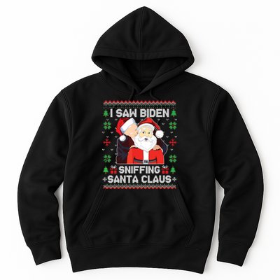 I Saw Biden Sniffing Santa Claus Hoodie