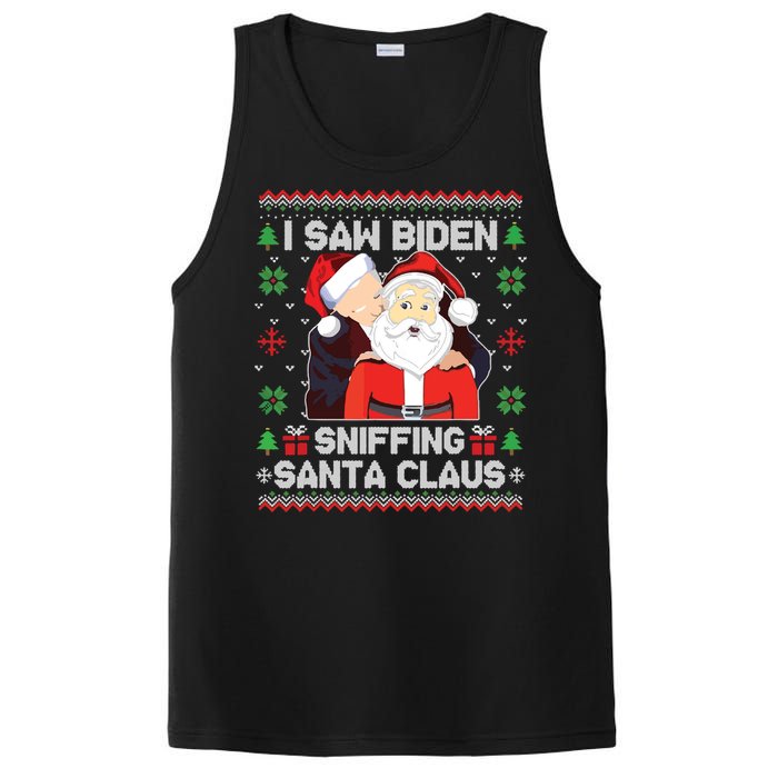 I Saw Biden Sniffing Santa Claus PosiCharge Competitor Tank