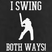 I Swing Both Ways Cricket With An Axe Bisexual LGBT Pride Garment-Dyed Fleece Hoodie