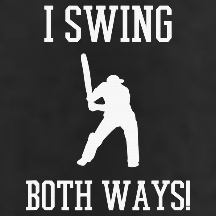 I Swing Both Ways Cricket With An Axe Bisexual LGBT Pride Garment-Dyed Fleece Hoodie