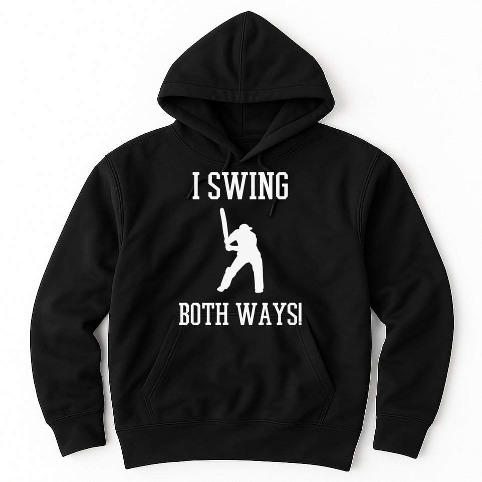 I Swing Both Ways Cricket With An Axe Bisexual LGBT Pride Hoodie