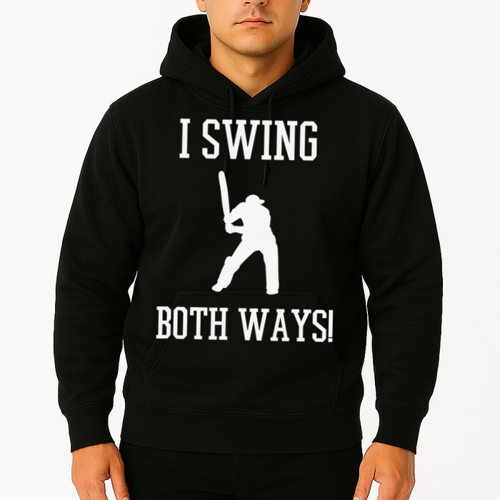 I Swing Both Ways Cricket With An Axe Bisexual LGBT Pride Hoodie