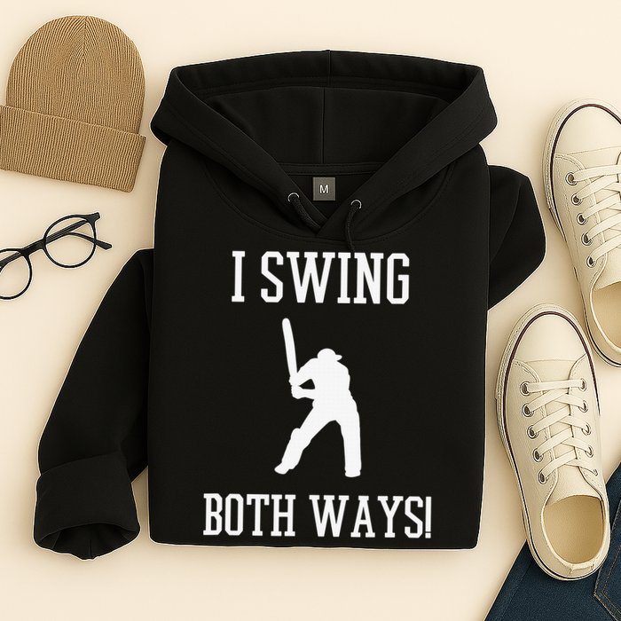 I Swing Both Ways Cricket With An Axe Bisexual LGBT Pride Hoodie