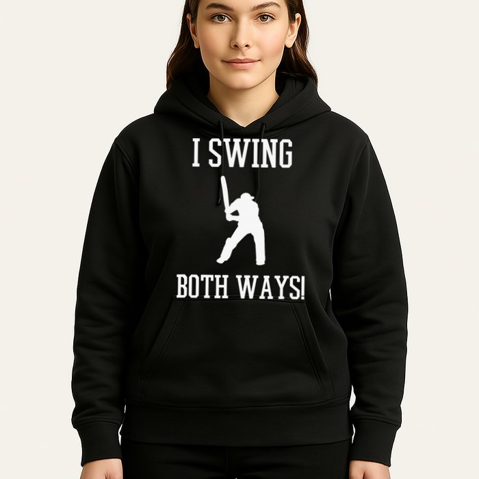 I Swing Both Ways Cricket With An Axe Bisexual LGBT Pride Hoodie