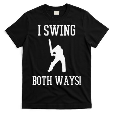 I Swing Both Ways Cricket With An Axe Bisexual LGBT Pride T-Shirt