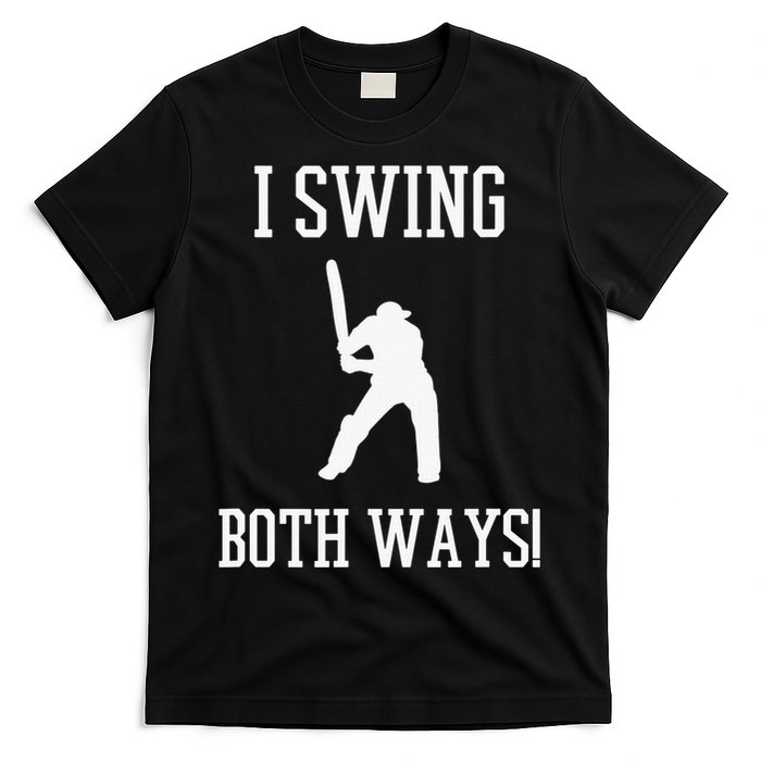 I Swing Both Ways Cricket With An Axe Bisexual LGBT Pride T-Shirt