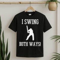 I Swing Both Ways Cricket With An Axe Bisexual LGBT Pride T-Shirt