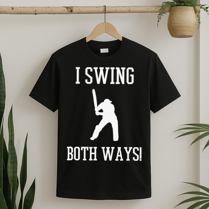 I Swing Both Ways Cricket With An Axe Bisexual LGBT Pride T-Shirt