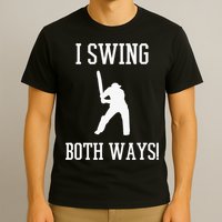 I Swing Both Ways Cricket With An Axe Bisexual LGBT Pride T-Shirt