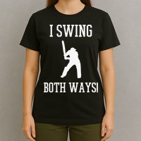 I Swing Both Ways Cricket With An Axe Bisexual LGBT Pride T-Shirt