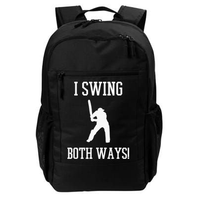I Swing Both Ways Cricket With An Axe Bisexual LGBT Pride Backpack