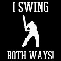 I Swing Both Ways Cricket With An Axe Bisexual LGBT Pride Drawstring Bag
