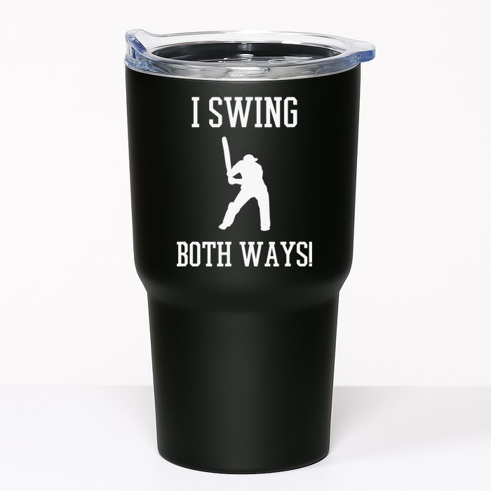 I Swing Both Ways Cricket With An Axe Bisexual LGBT Pride Tumbler