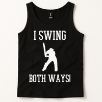I Swing Both Ways Cricket With An Axe Bisexual LGBT Pride Tank Top