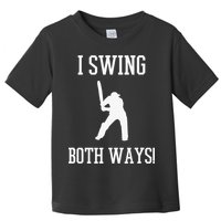I Swing Both Ways Cricket With An Axe Bisexual LGBT Pride Toddler T-Shirt
