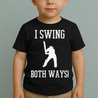 I Swing Both Ways Cricket With An Axe Bisexual LGBT Pride Toddler T-Shirt