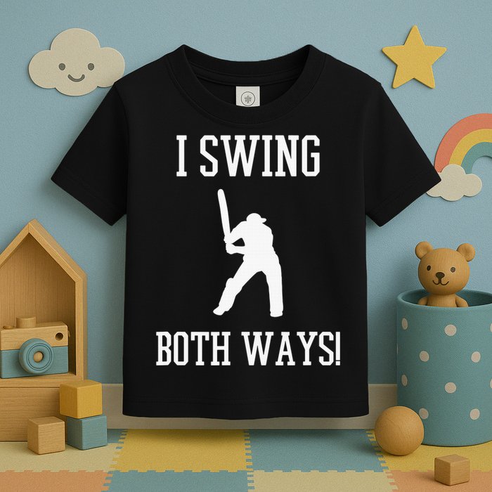 I Swing Both Ways Cricket With An Axe Bisexual LGBT Pride Toddler T-Shirt