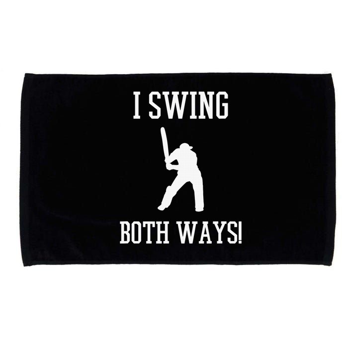 I Swing Both Ways Cricket With An Axe Bisexual LGBT Pride Microfiber Hand Towel