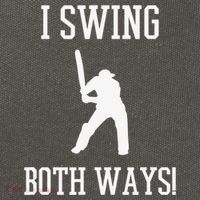 I Swing Both Ways Cricket With An Axe Bisexual LGBT Pride Cotton Canvas Backpack