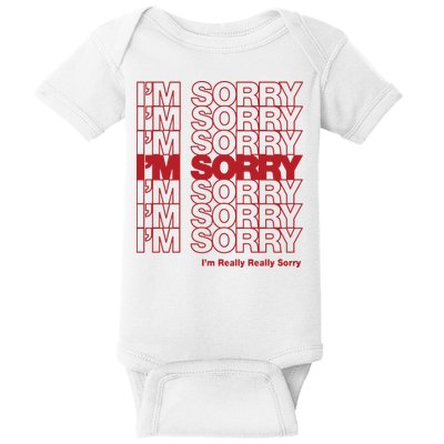 I'm Sorry Bag Baby Bodysuit