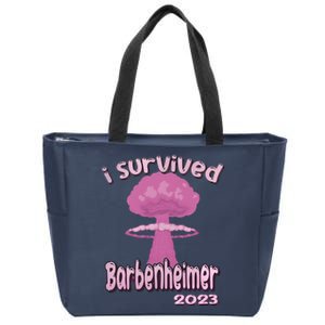 I Survived Barbenheimer Oppenheimer Barb!e Barbieheimer Active Zip Tote Bag