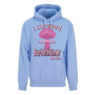 I Survived Barbenheimer Oppenheimer Barb!e Barbieheimer Active Unisex Surf Hoodie