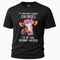 If Swearing Burned Calories I’D Be One Skinny Heifer Performance Shirt