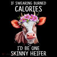 If Swearing Burned Calories I’D Be One Skinny Heifer Pom Pom 12in Knit Beanie