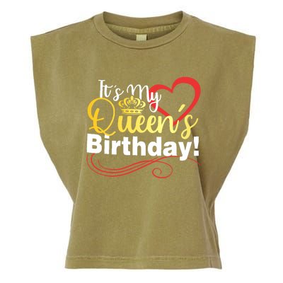 In September Birthday Queens Are Born Garment-Dyed Women's Muscle Tee