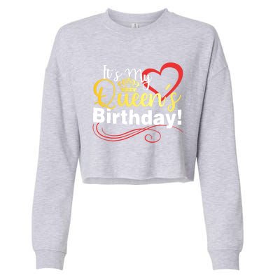 In September Birthday Queens Are Born Cropped Pullover Crew