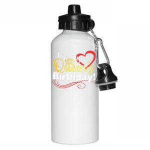 In September Birthday Queens Are Born Aluminum Water Bottle