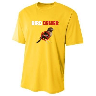 Illegal Shirts Bird Denier Not Real Youth Performance Sprint T-Shirt