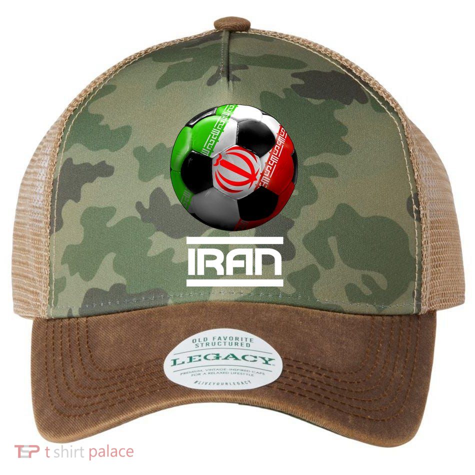 Iran Soccer Ball Legacy Tie Dye Trucker Hat