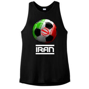 Iran Soccer Ball Ladies PosiCharge Tri-Blend Wicking Tank